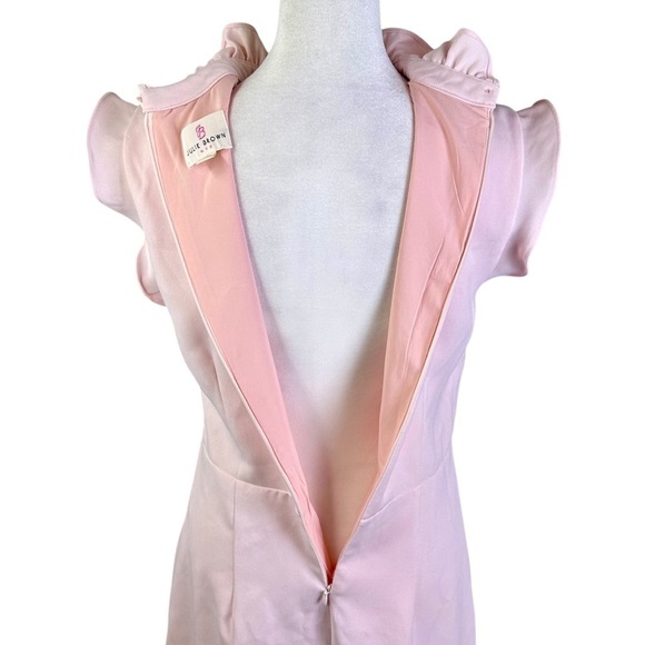 JB by Julie Brown Pink Mock Neck Sheath Dress Size 4 - Picture 6 of 13